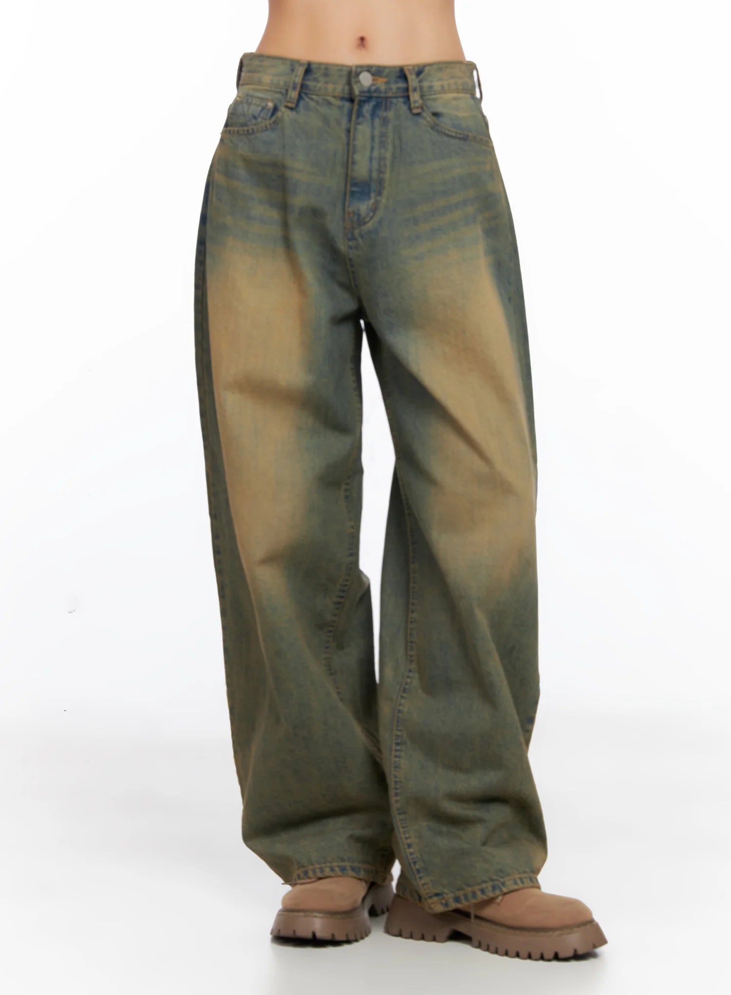 Miley Washed Balloon Baggy Jeans CO515