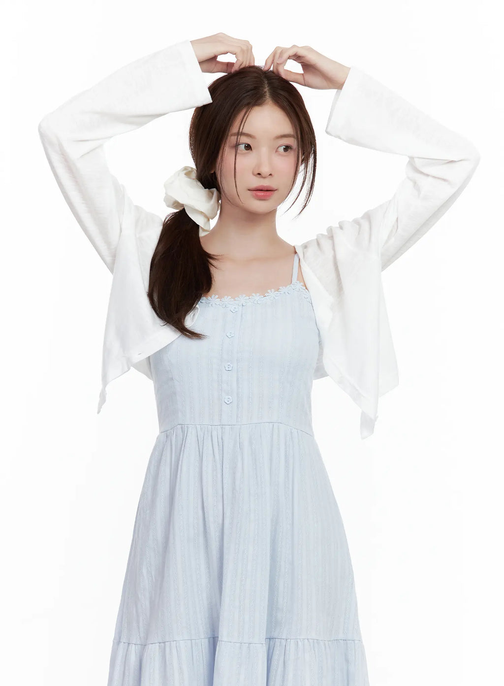 Everyday Buttoned Long-Sleeve Cardigan CL502