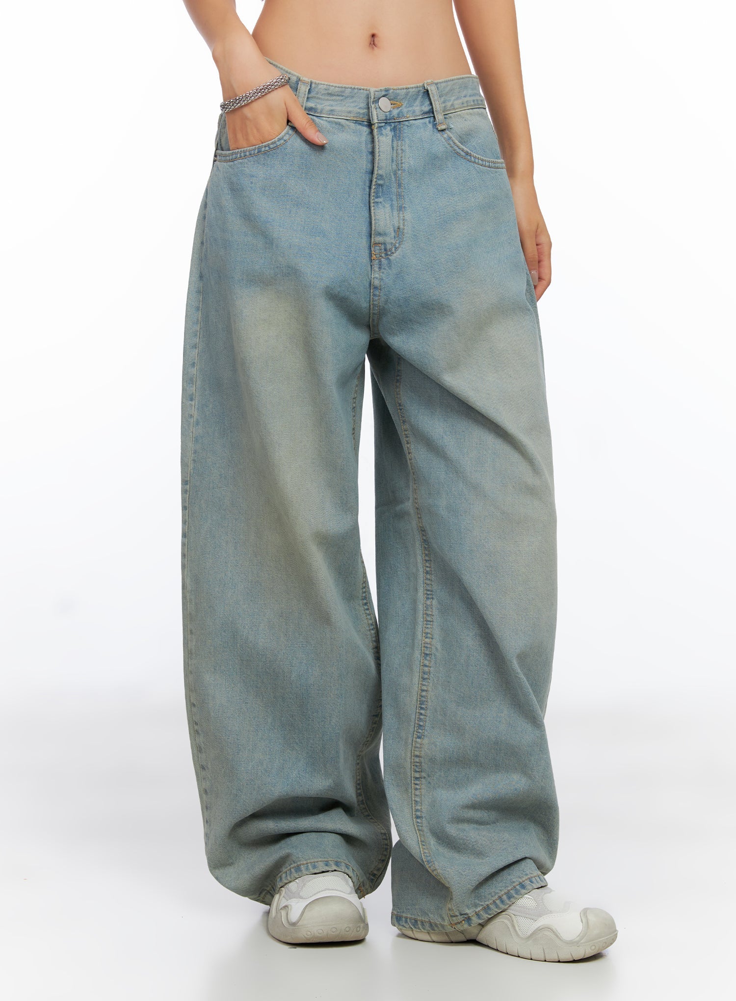Remi Washed Baggy Jeans CO515