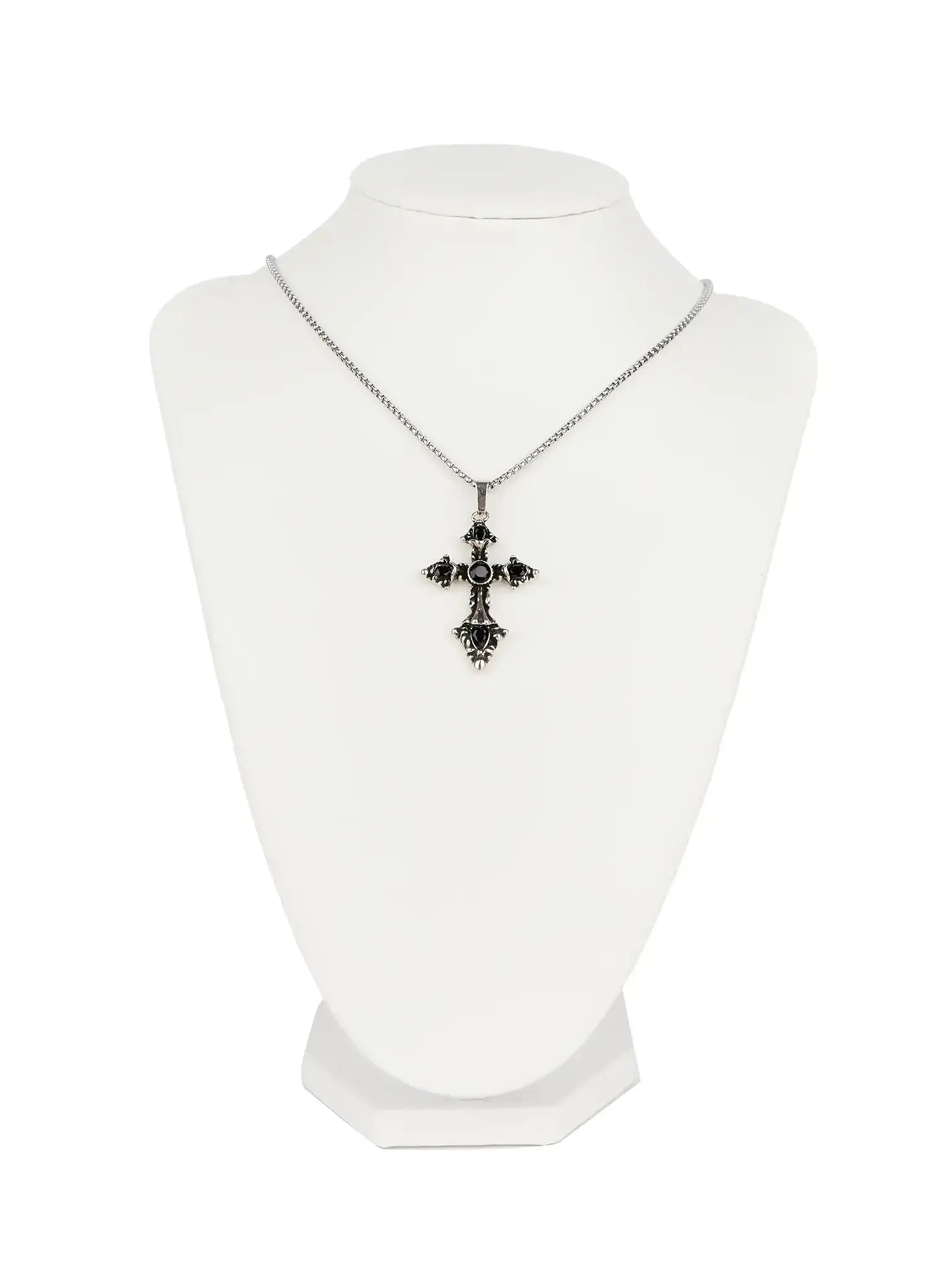Black Cross Necklace CO503