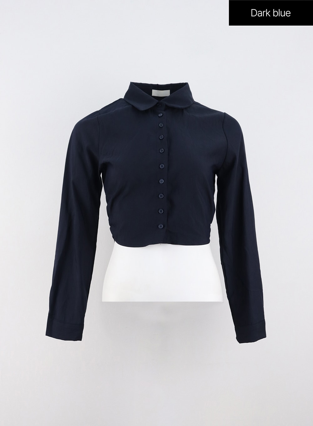 Ruched Crop Shirt IO317