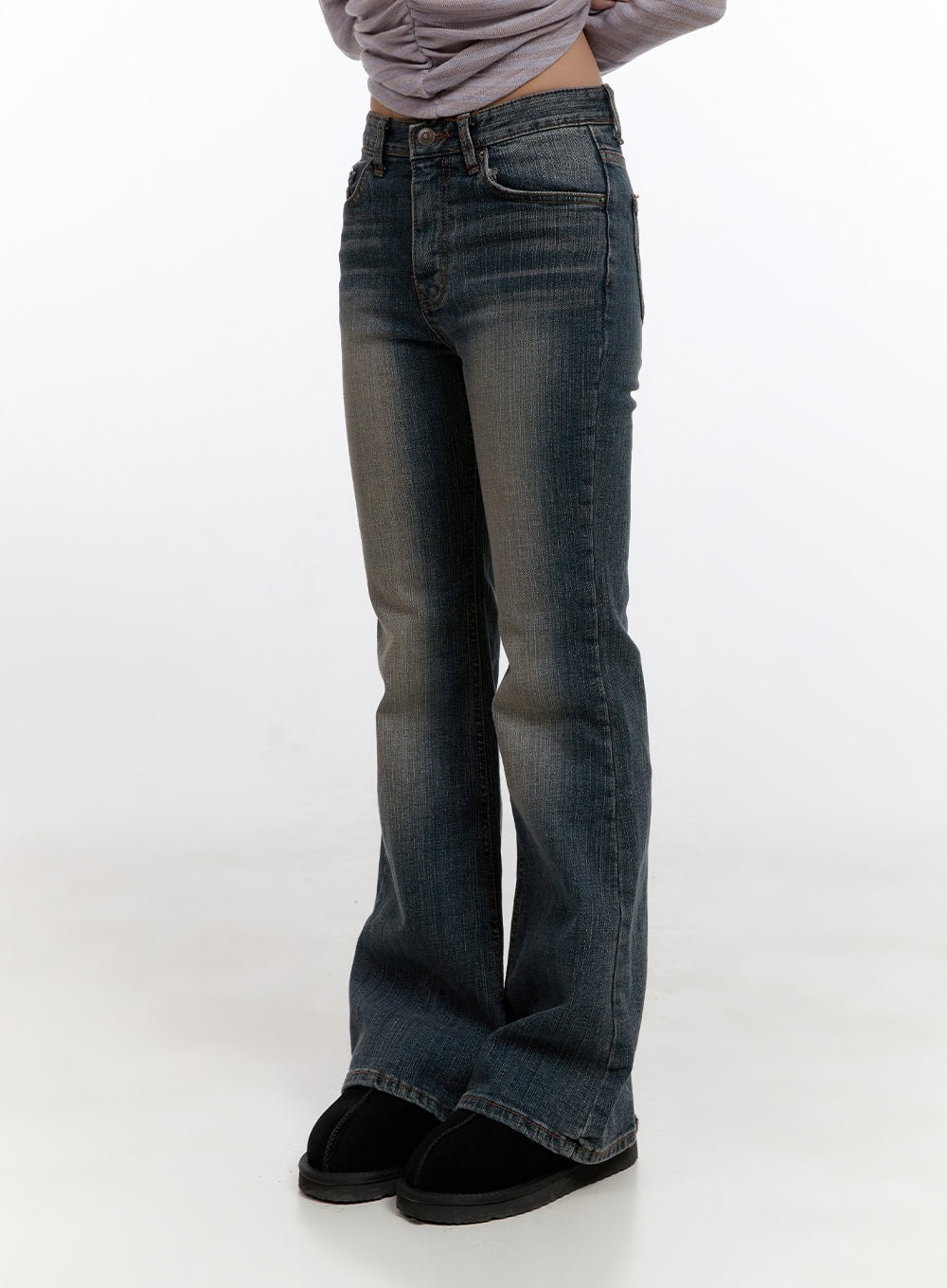 Nadine Cotton Slim Fit Flared Jeans CN425