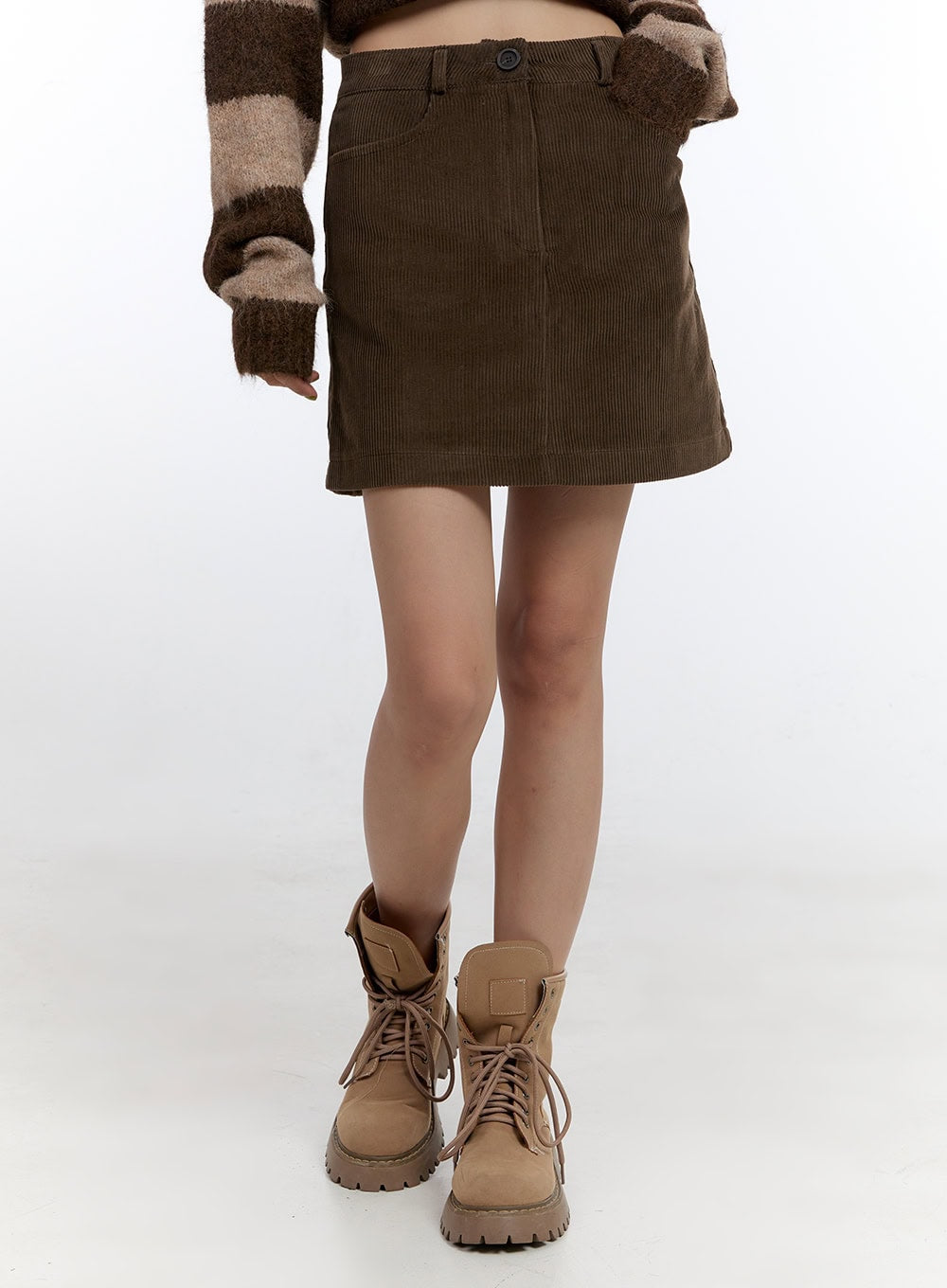 Corduroy Chic Mini Skirt CN401