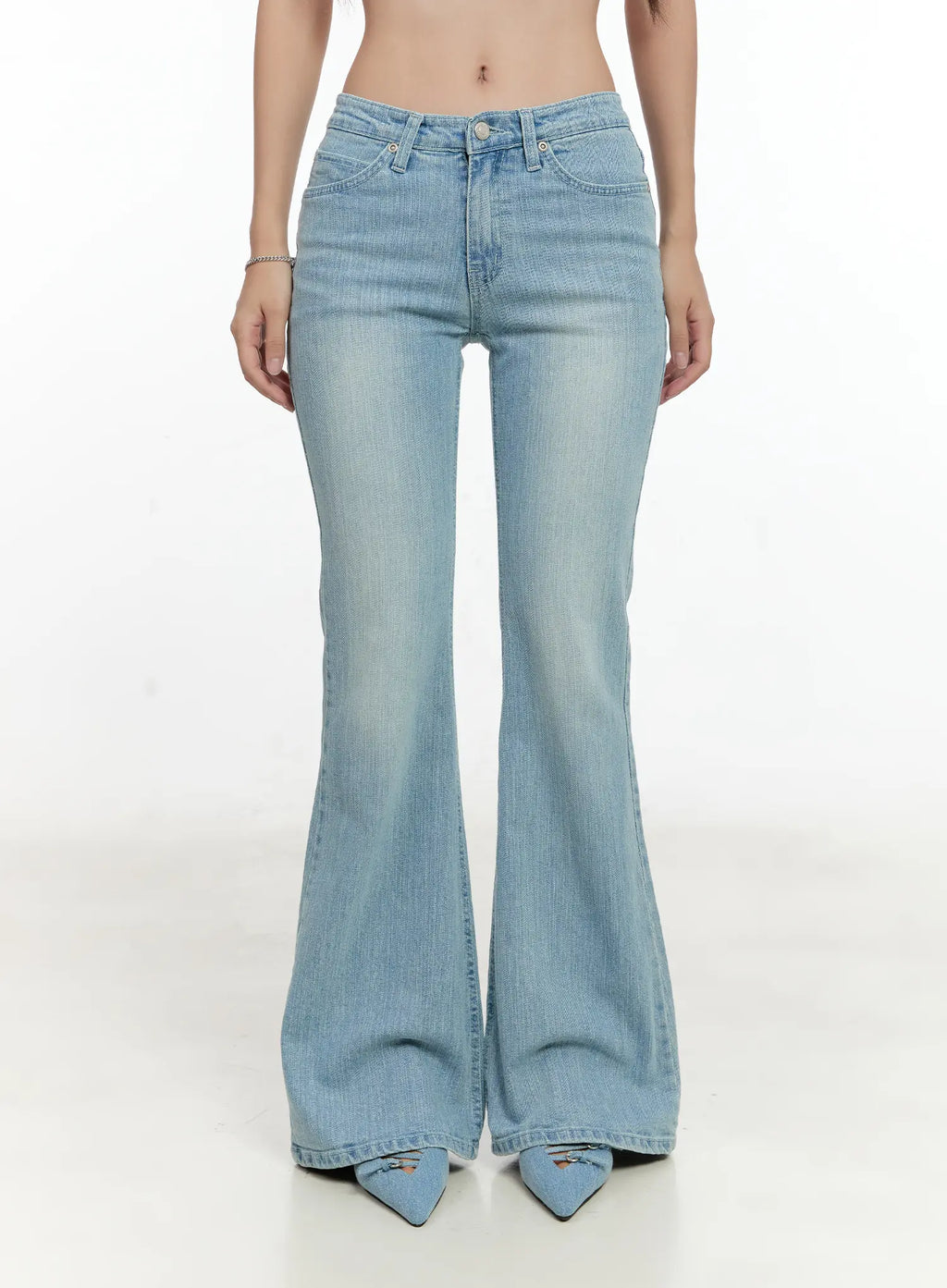 Loona Classic Light Blue Flare Jeans CL531