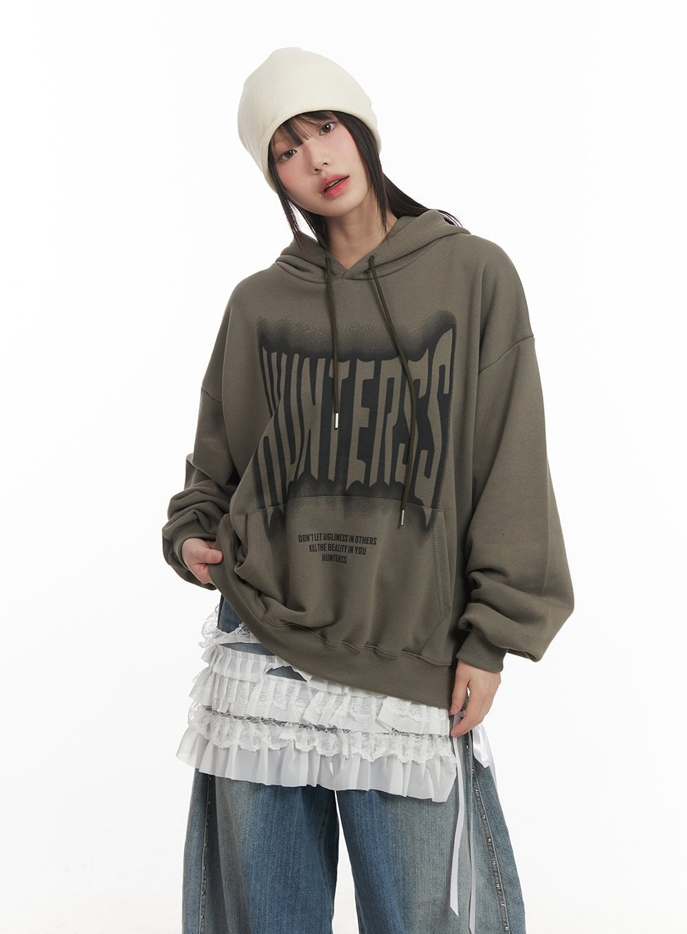 Graphic Oversized Hoodie CF519