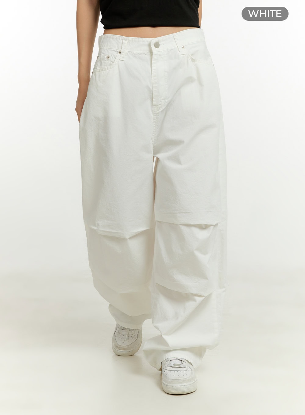 Summer Cotton Pintuck Wide Leg Pants CU428