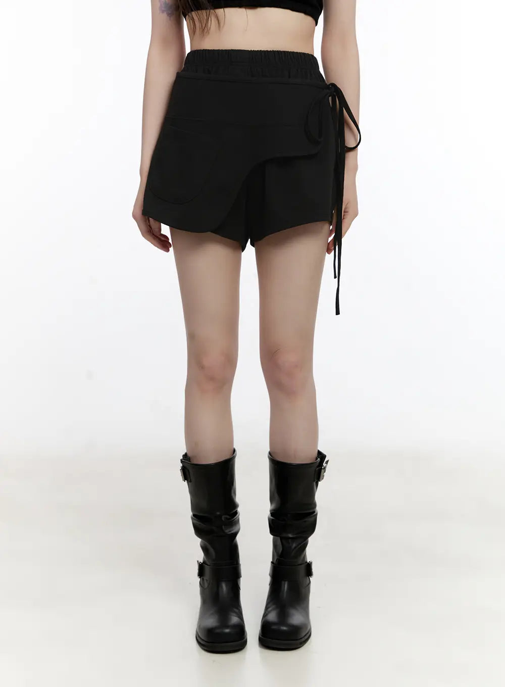 Ribbon-Tie Wrap Skort CL504