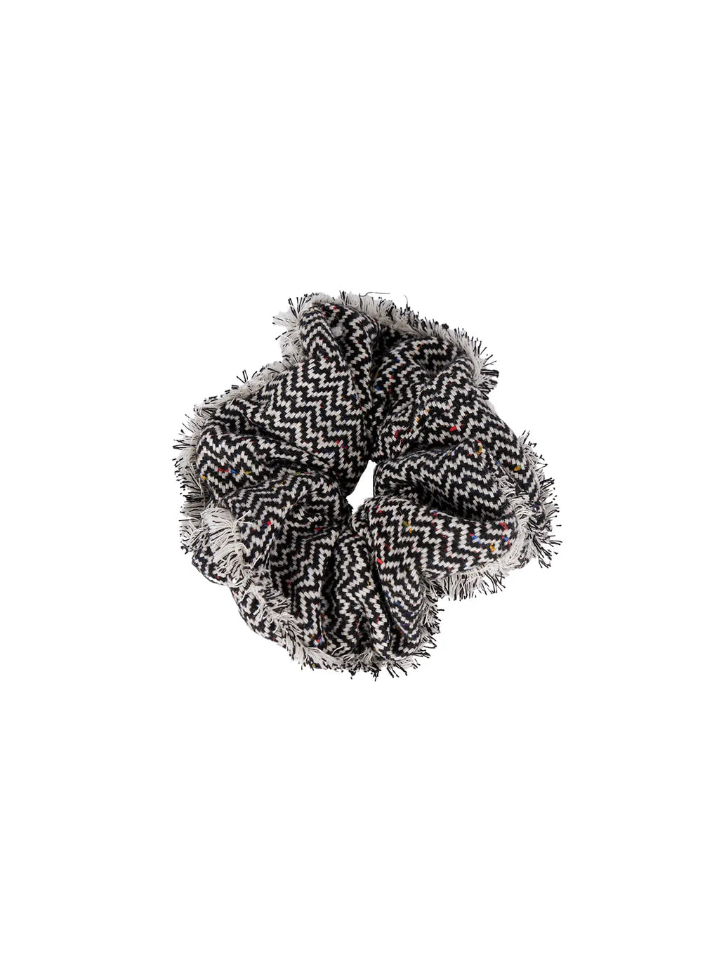 Fringe Zigzag Pattern Scrunchie CO506