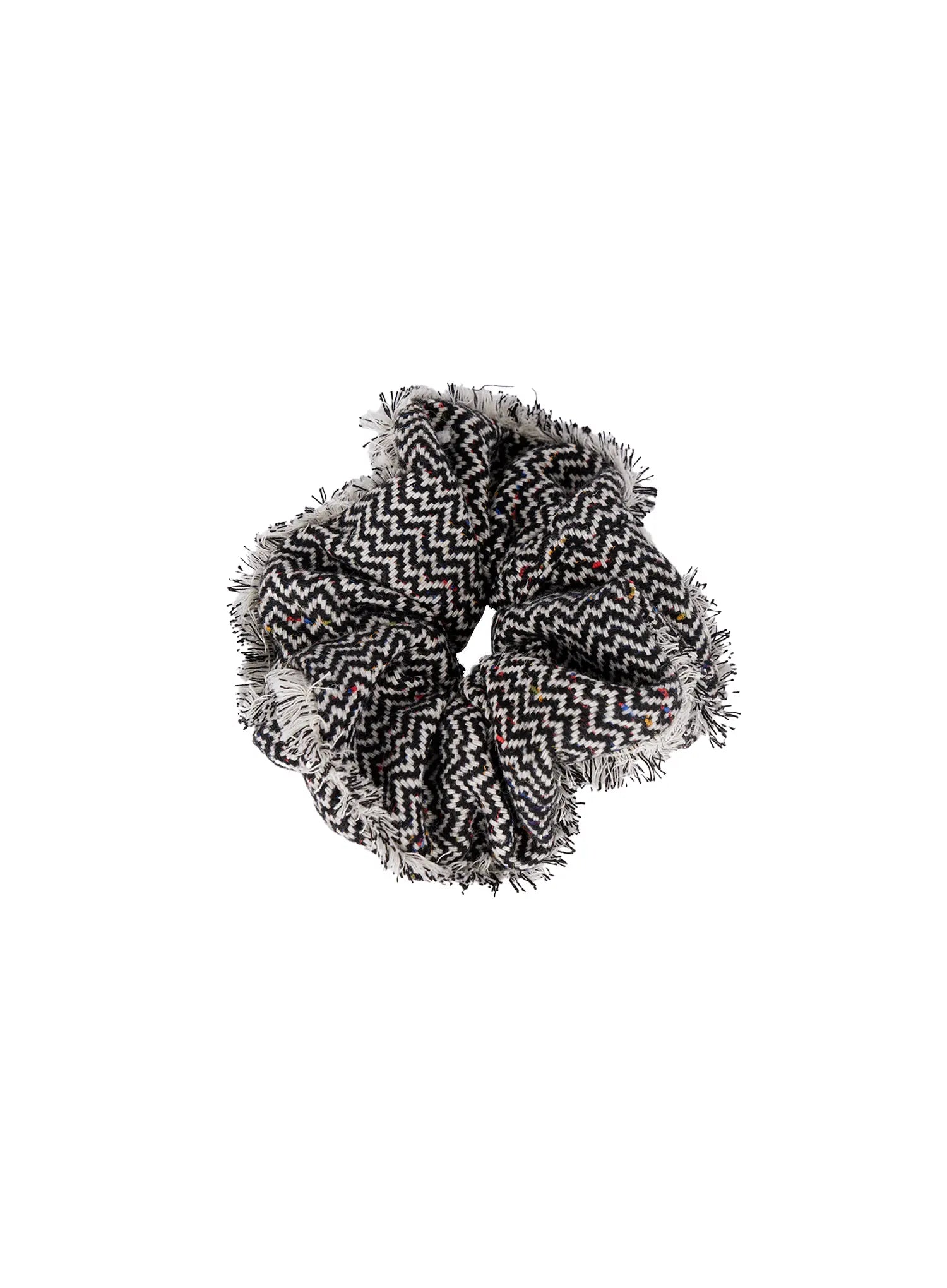 Fringe Zigzag Pattern Scrunchie CO506