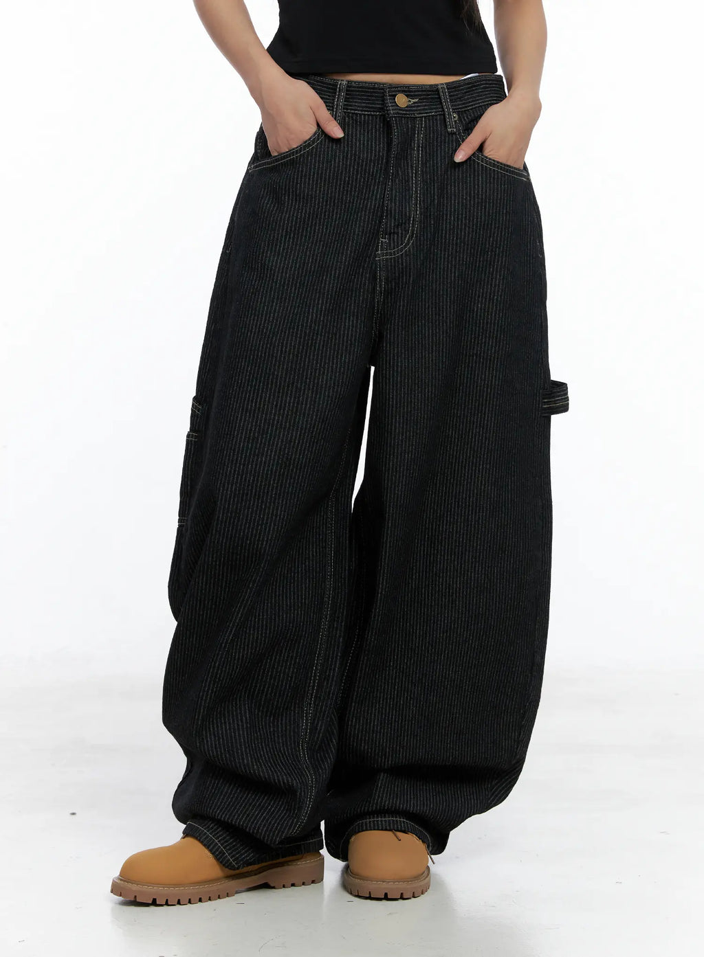 Harris Pocket Patch Wide-Leg Jeans CS505