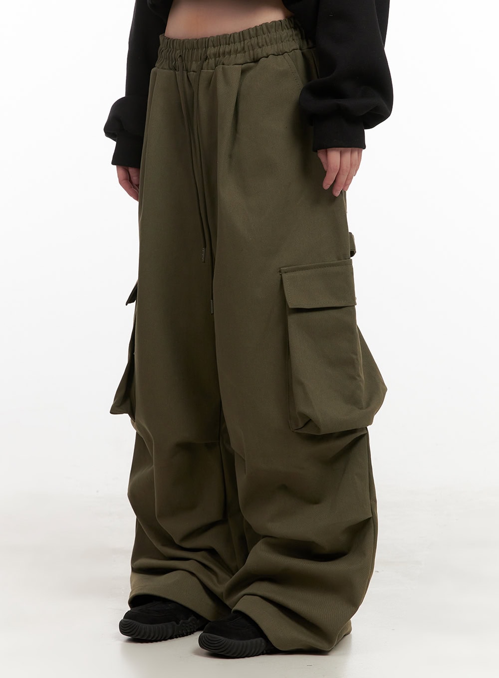 Unisex Oversized Cotton Cargo Pants CJ506