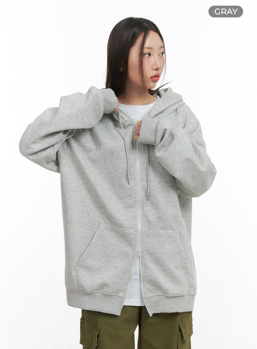 Two-Way Zipper Hoodie CO417