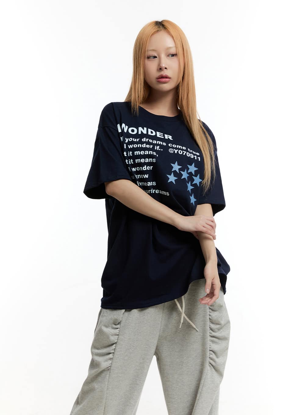 Oversized Cotton Graphic T-Shirt CY506