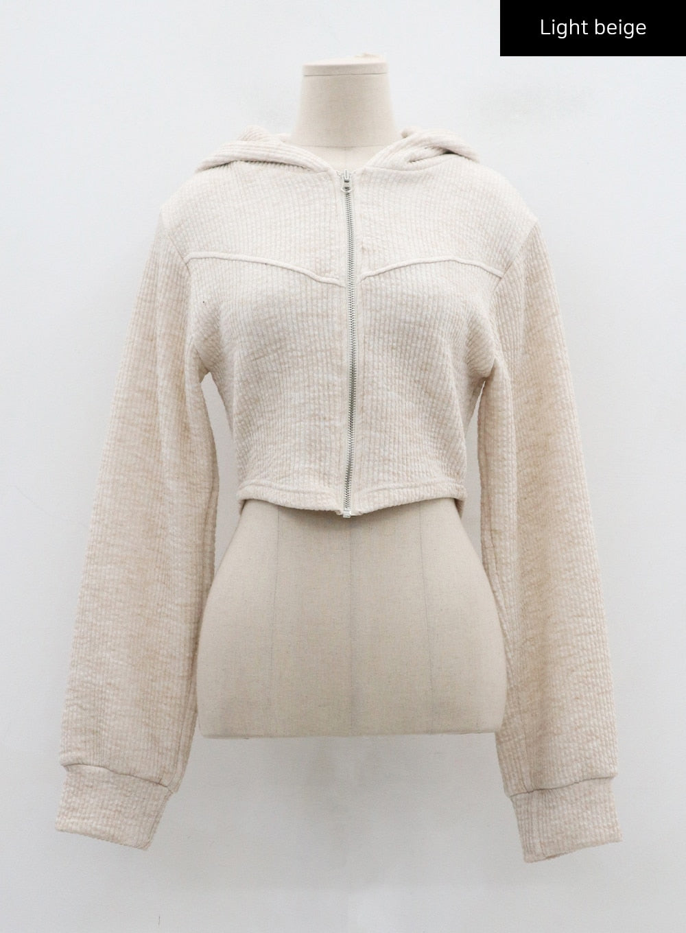Crop Hooded Zipper Jacket CD02