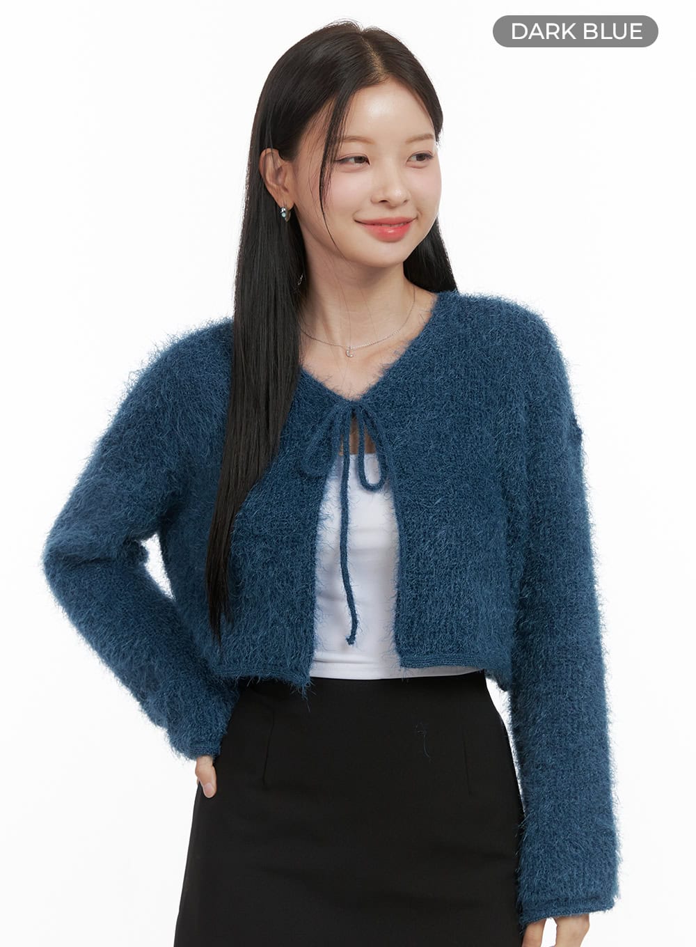 Ribbon-Trimmed Bolero Cardigan OS411