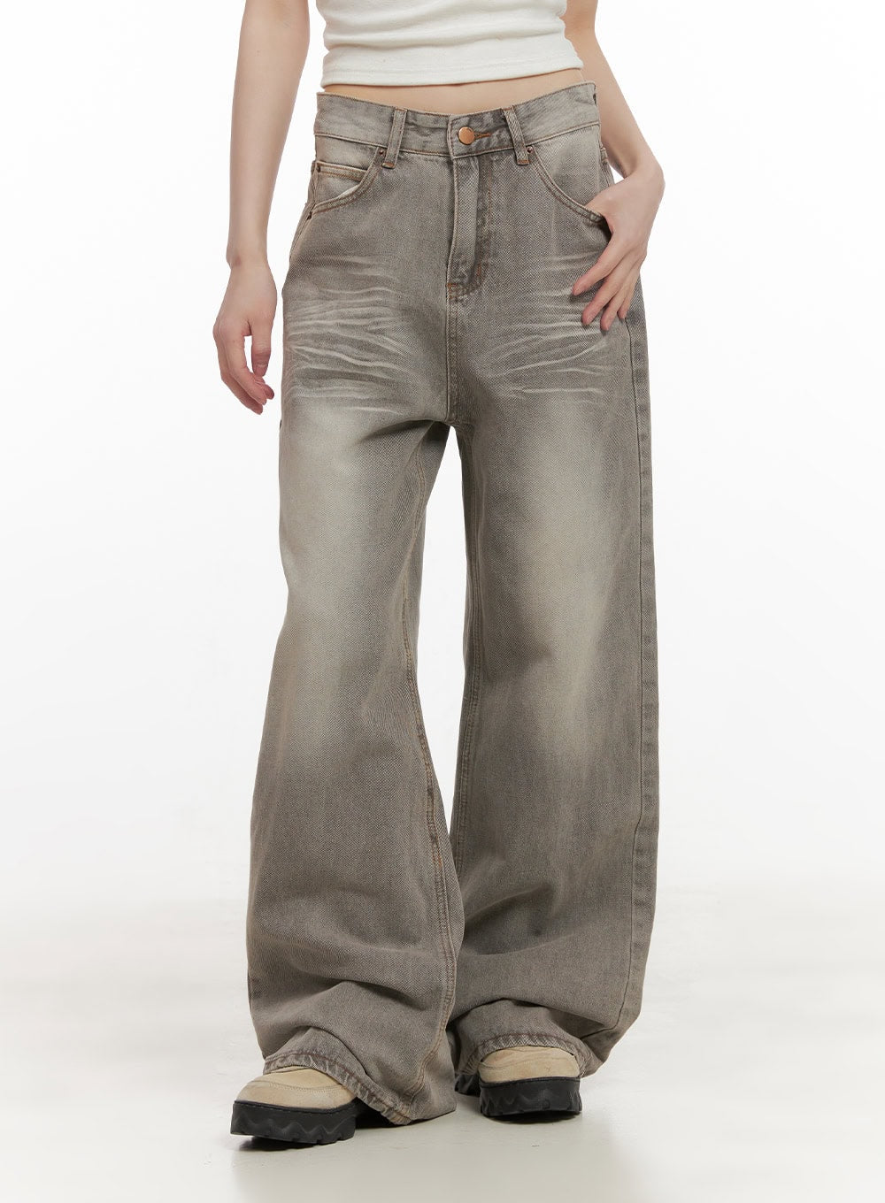 Hollie Vintage Wide-Leg Jeans CD426