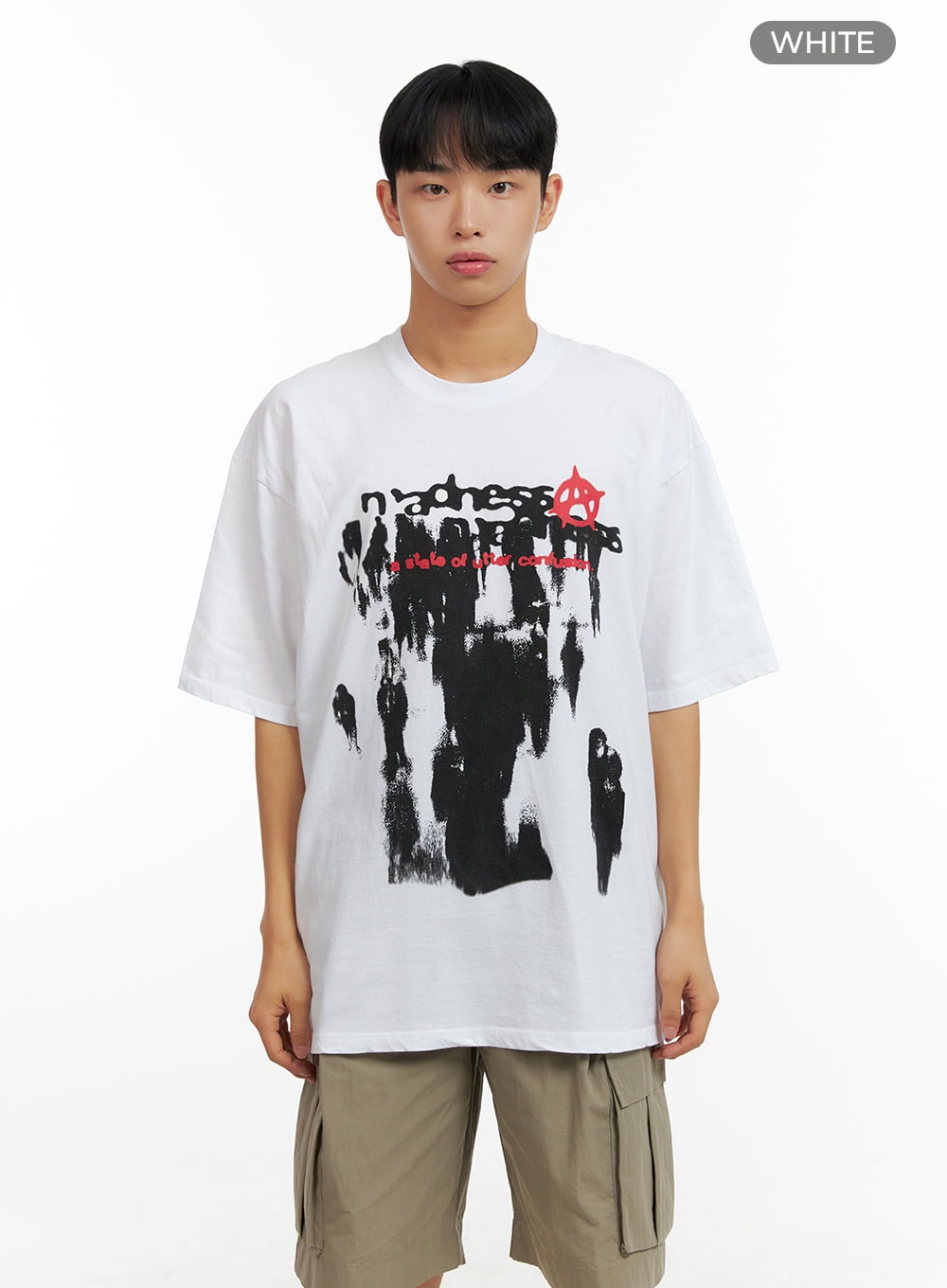 Men's Oversize Graphic Cotton T-Shirt CL429