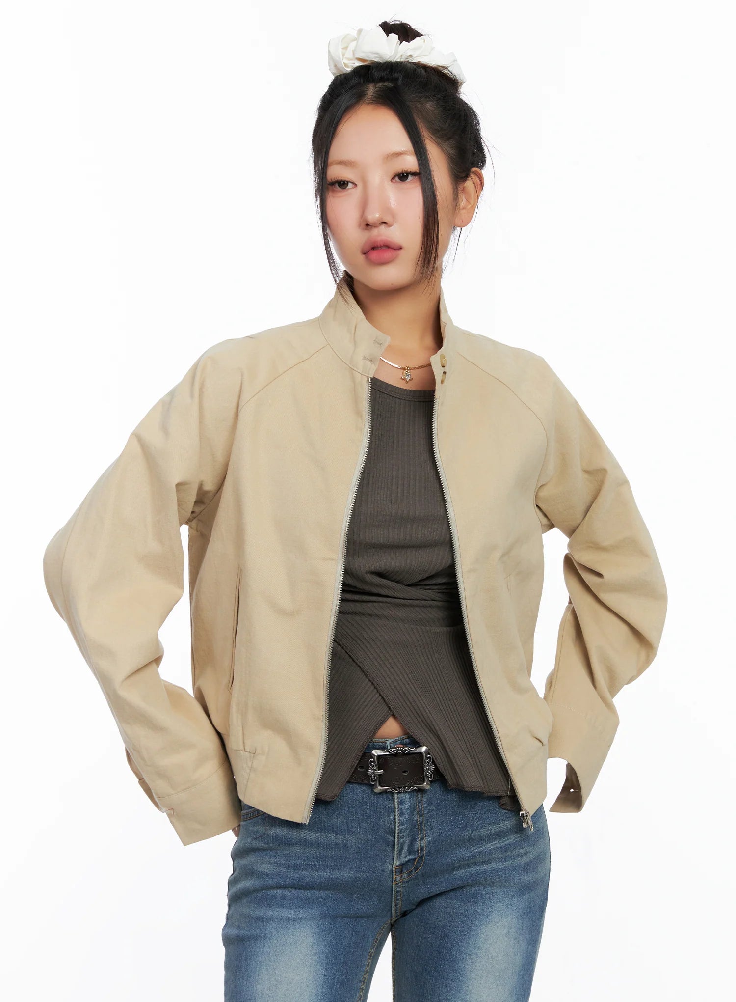 Cotton Raglan Sleeve Jacket CO514