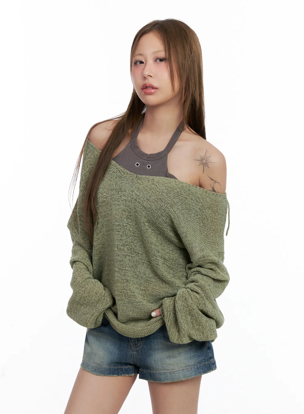 Loose-Fit String Summer Knit CL511