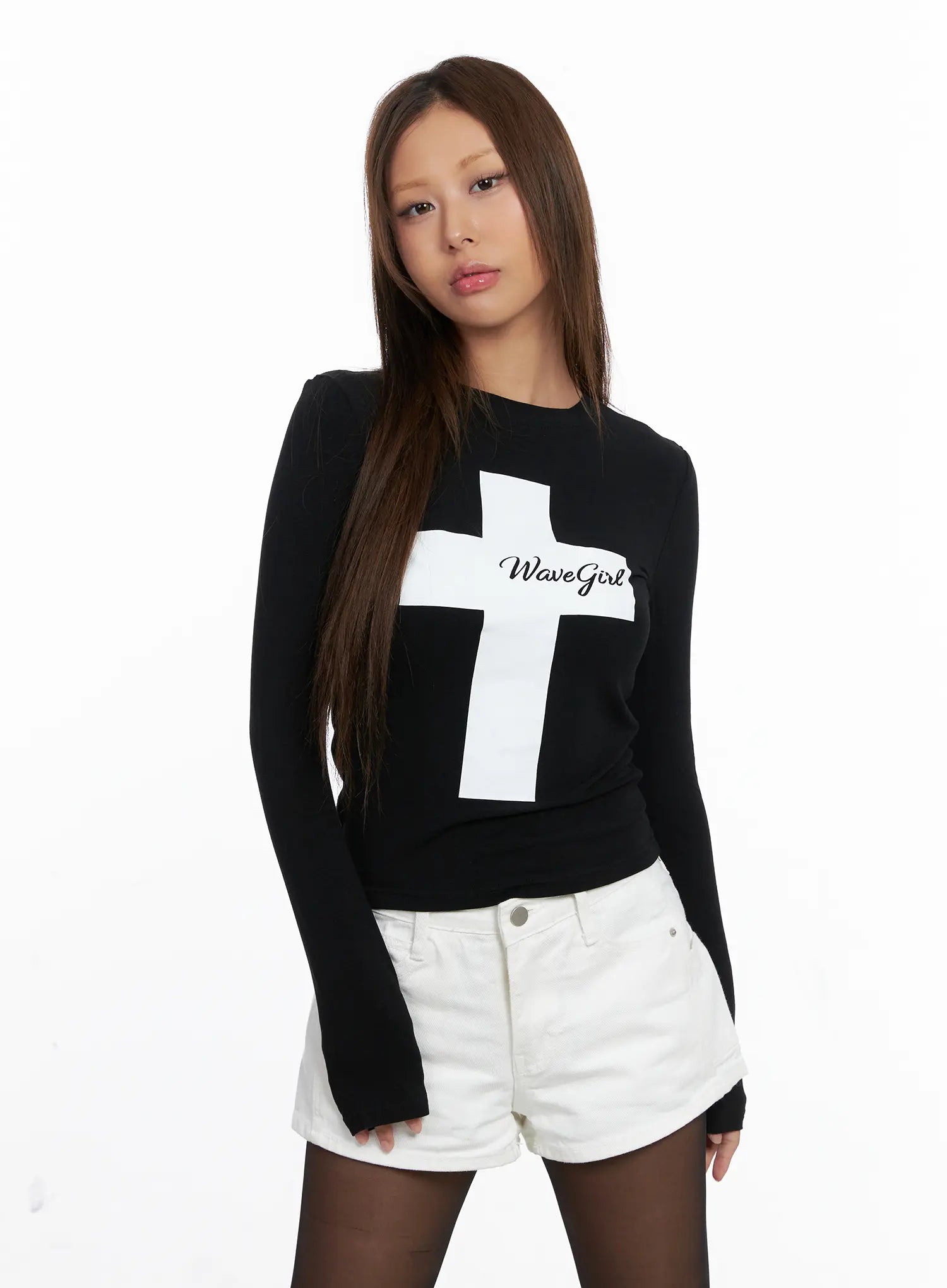 Casual Graphic Long Sleeve Tee CS522