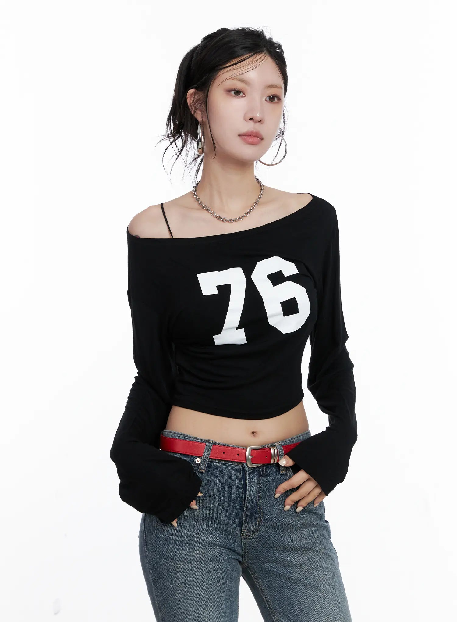 76 Long-Sleeve Crop Top CS510