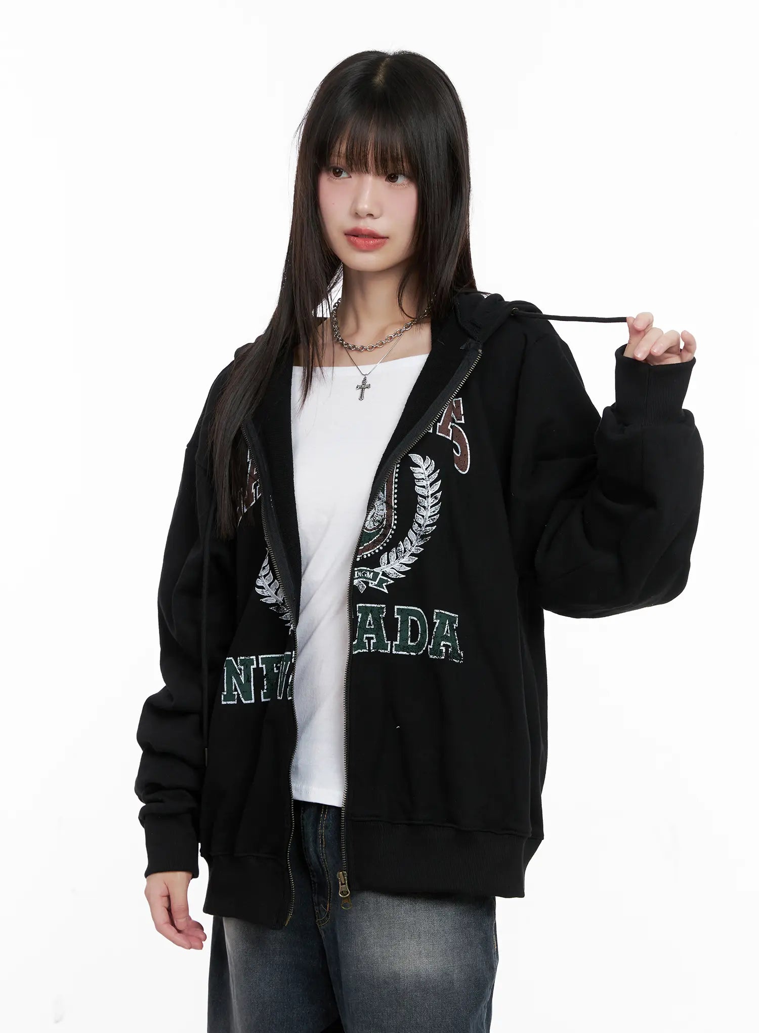Vegas Graphic Zip-Up Hoodie