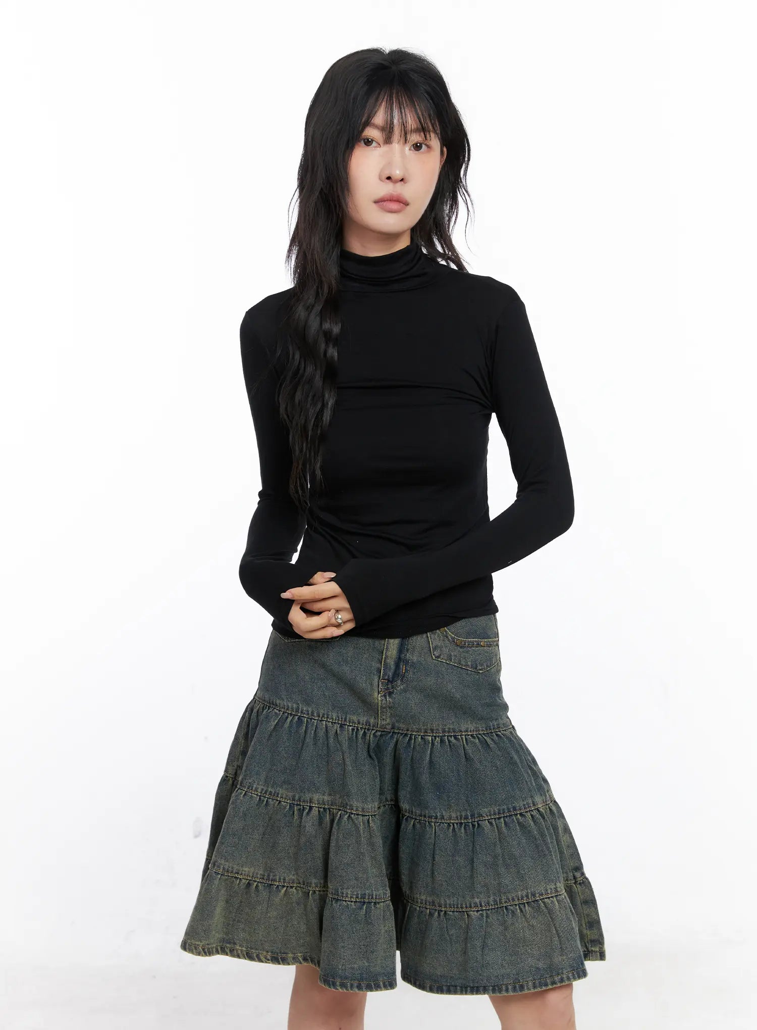 Essential Turtleneck Long Sleeve Top CO507