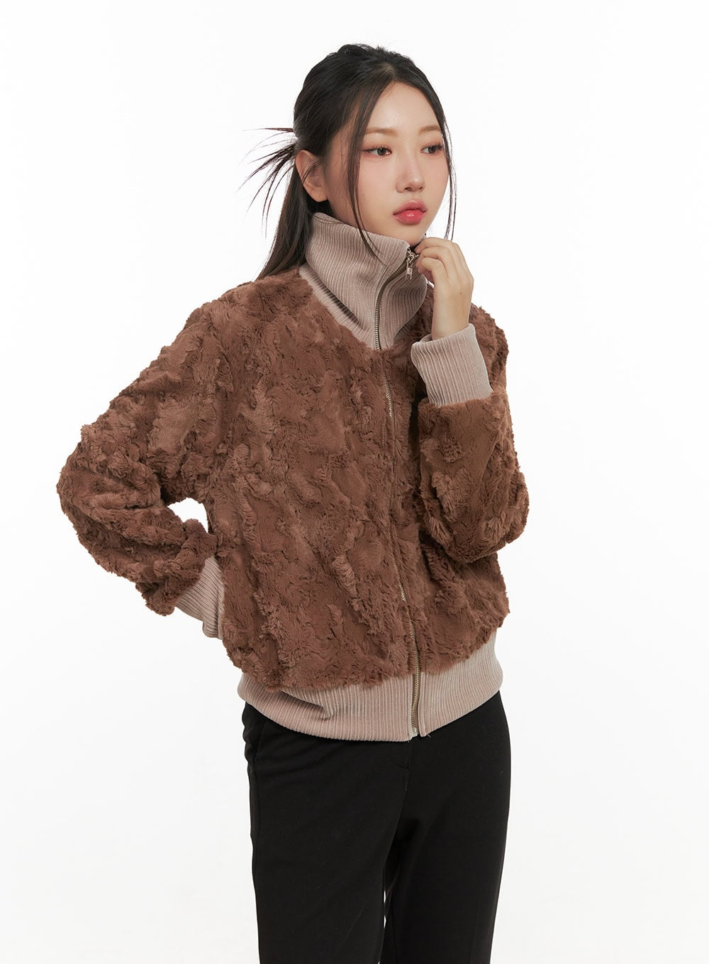 Soft Touch Fuzzy Bomber CN426
