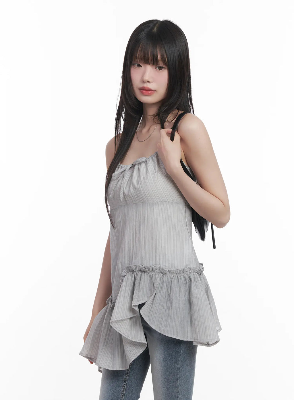 Asymmetric Cami Mini Dress CU520