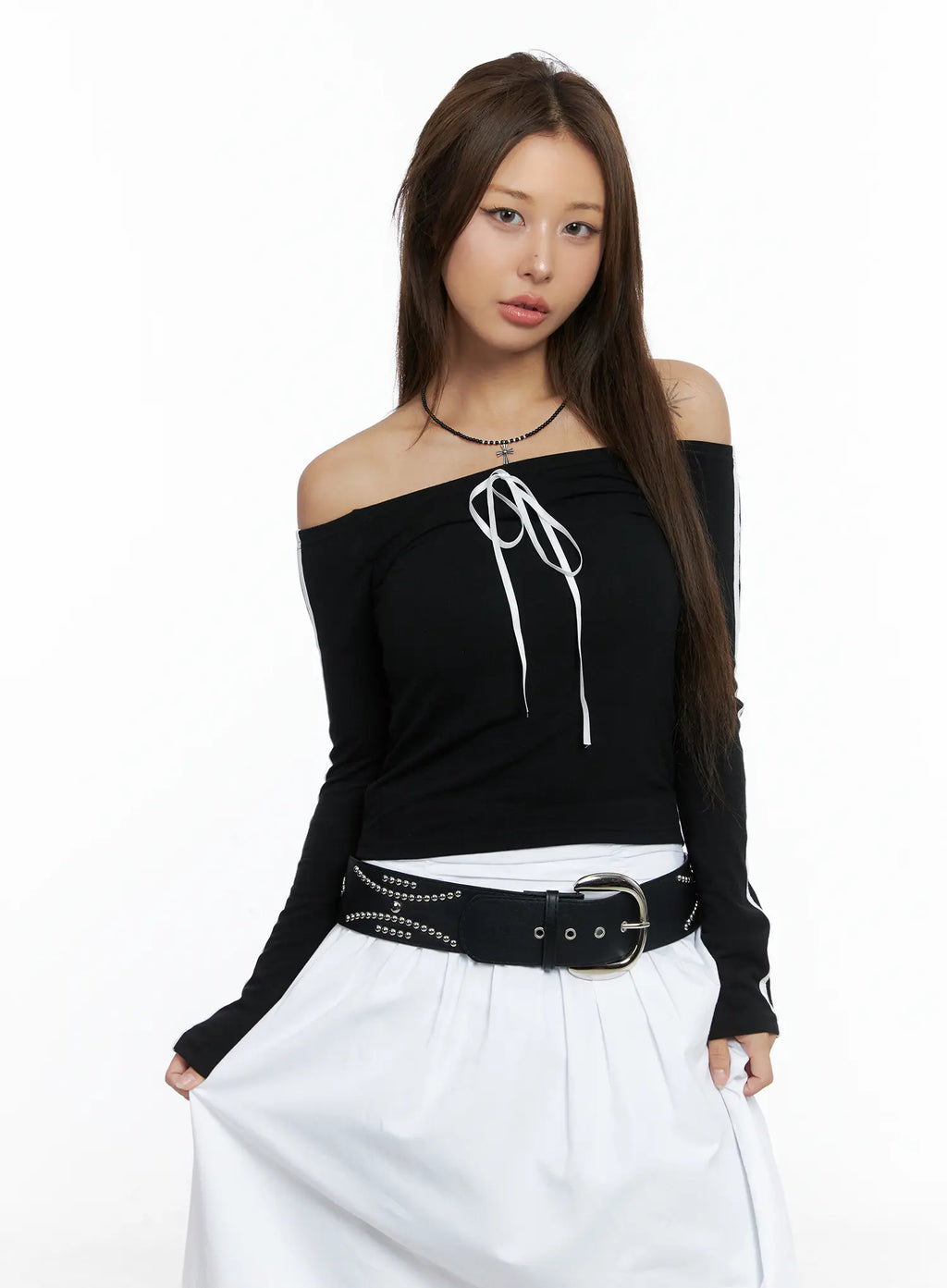 Trendy Track Stripe Long-Sleeve Top CS504