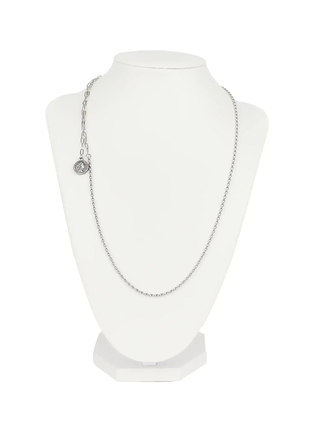 Long Coin Drop Necklace CO503