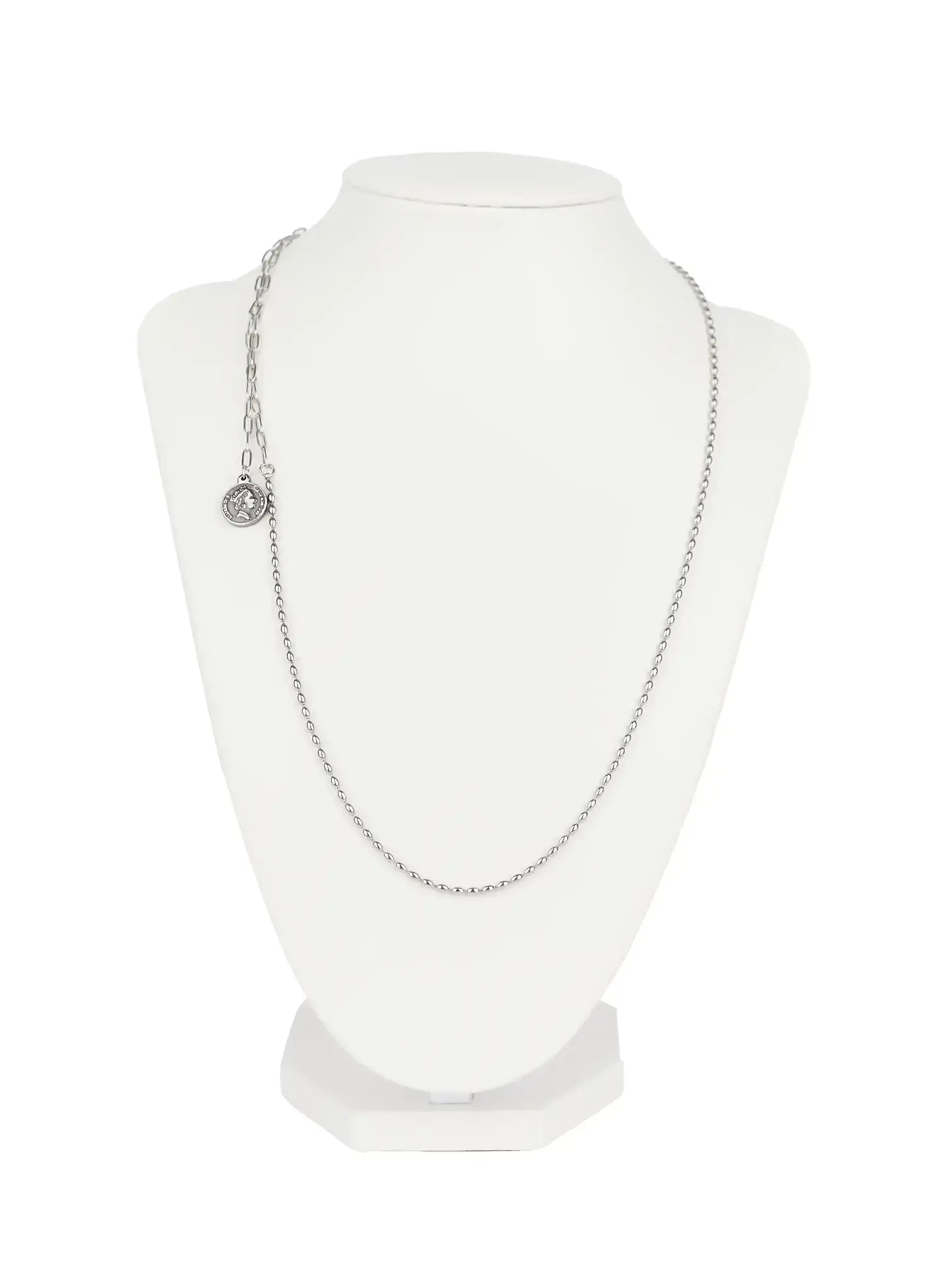 Long Coin Drop Necklace CO503