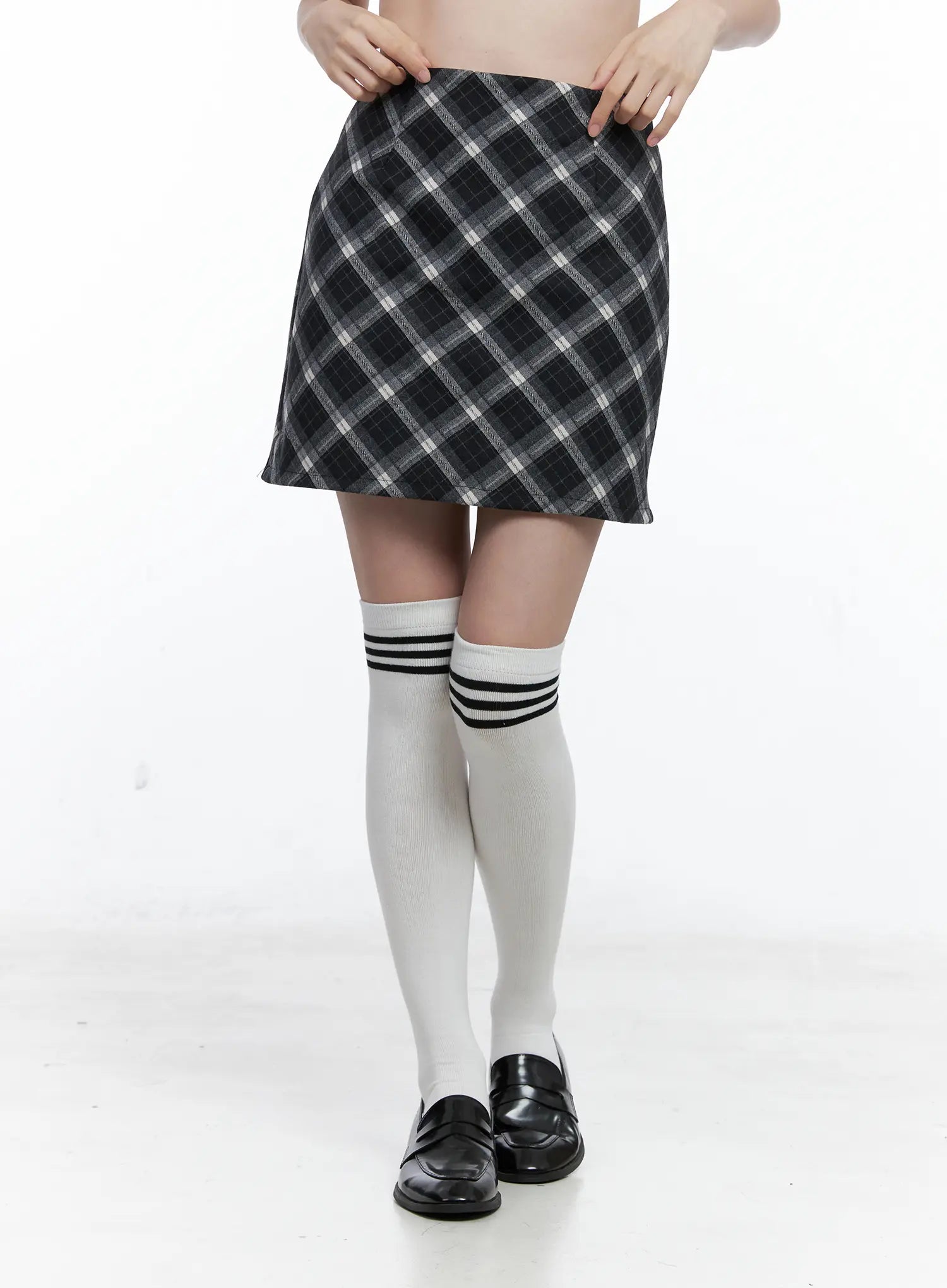 Plaid A-Line Mini Skirt CO506