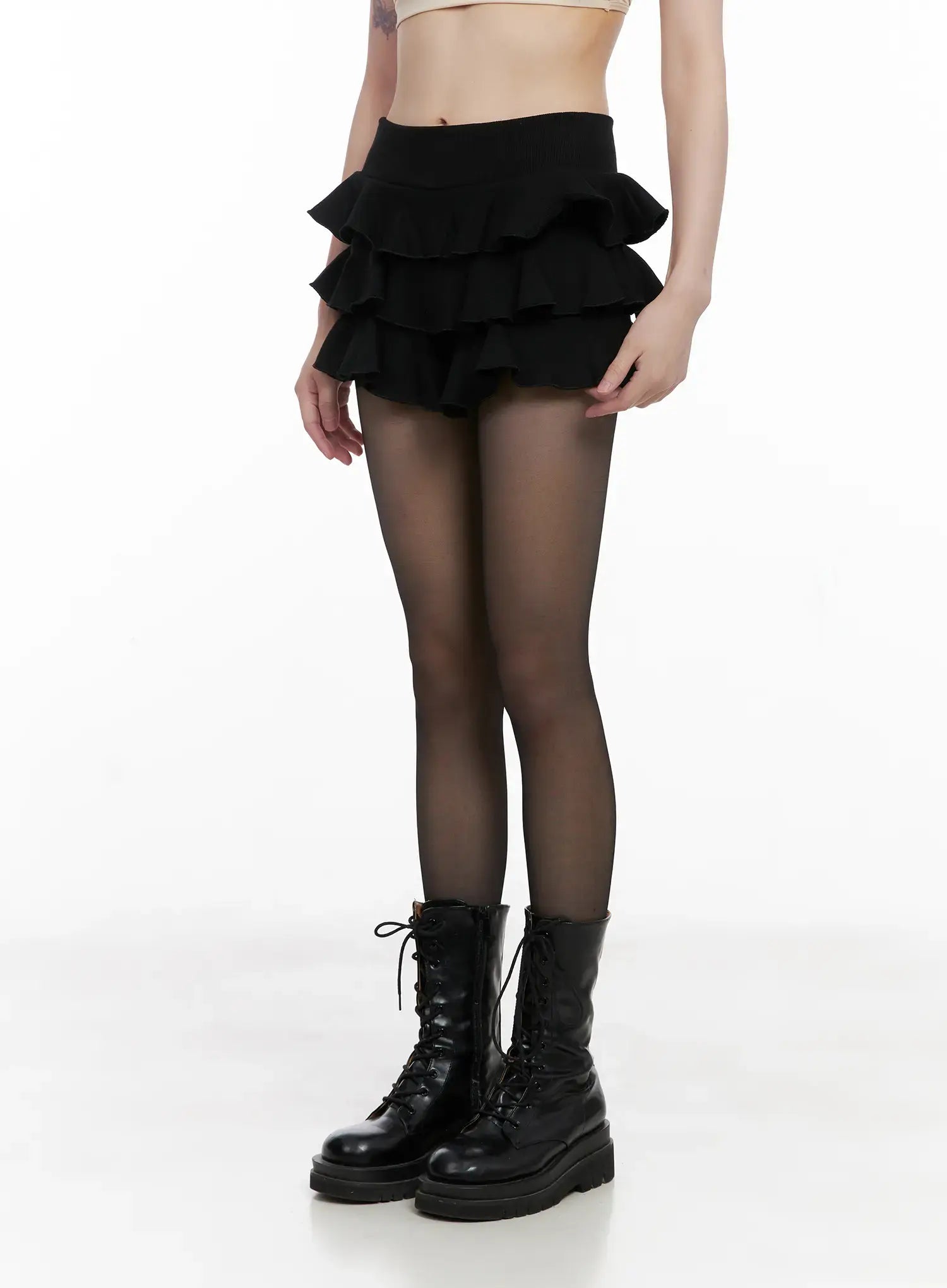 Ruffle Layer Mini Skirt GC515