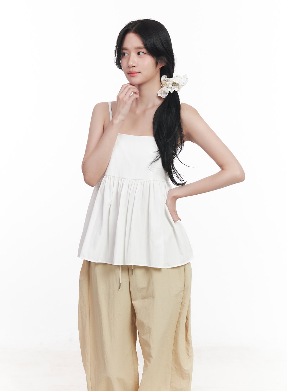 Ribbon Flare Cami Top CY523