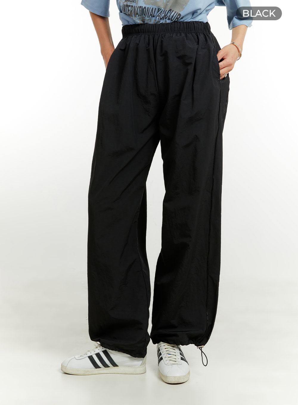 Solid Parachute Pants CU421