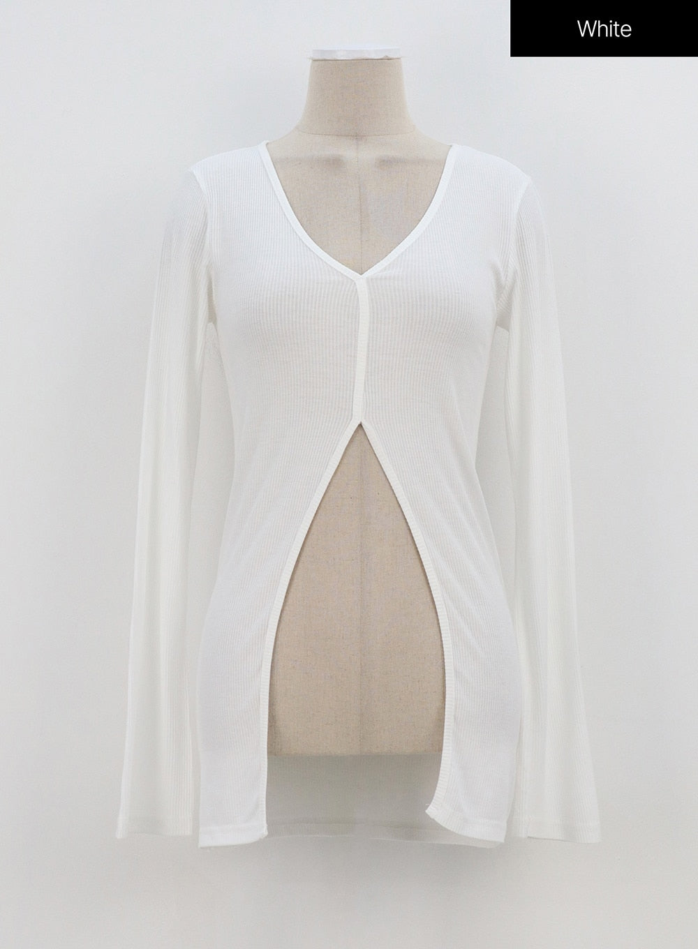 V-Neck Slit Top OA306