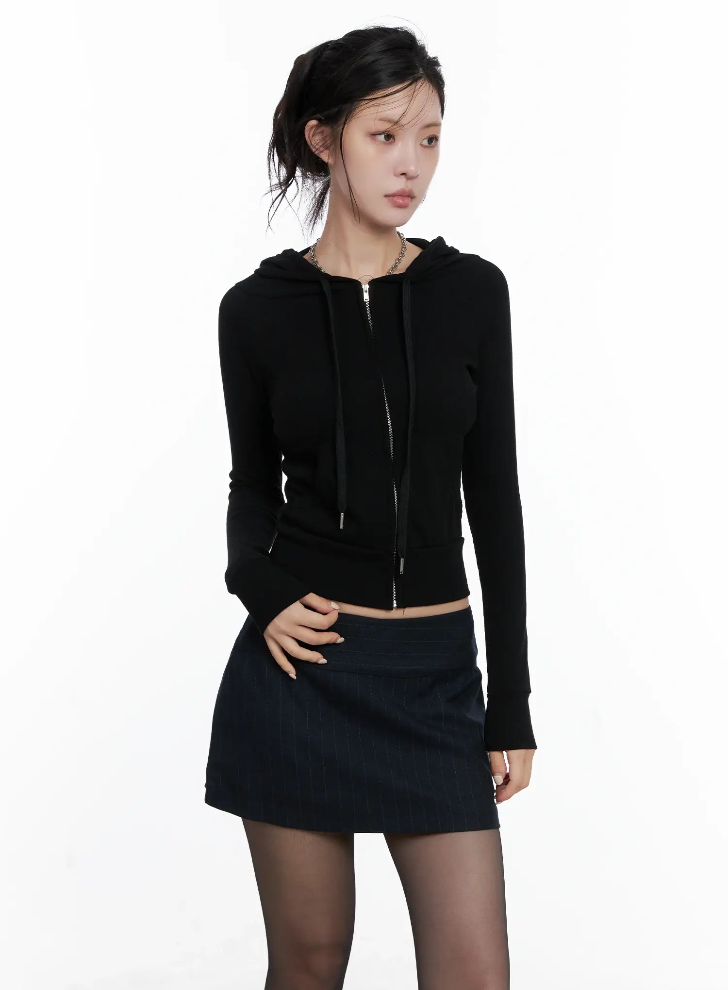 Slim Fit Zip-Up Hoodie CS510