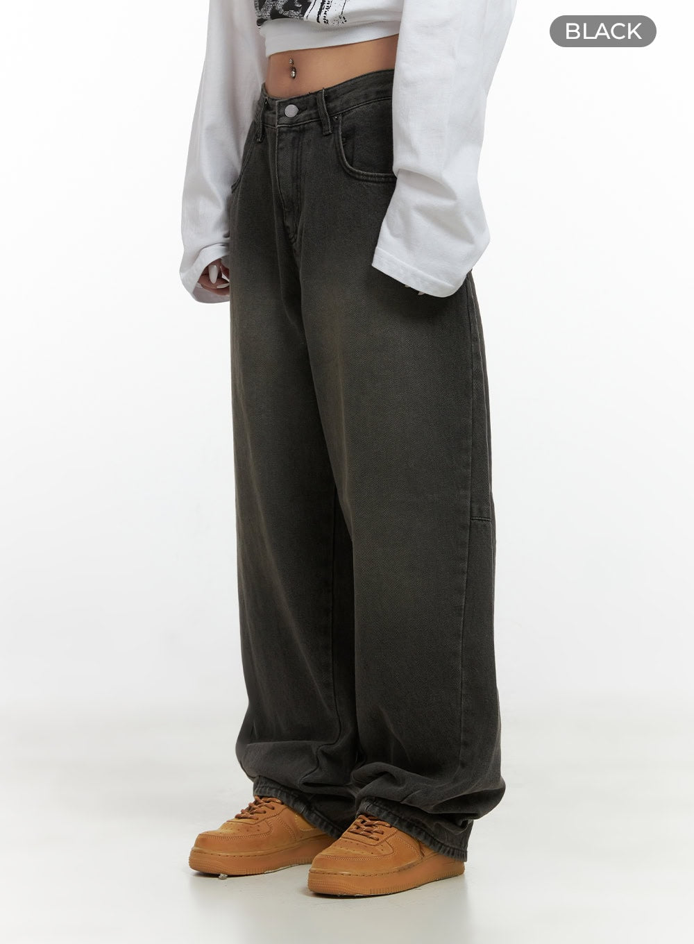 Blair Casual Washed Baggy Cotton Jeans CS425