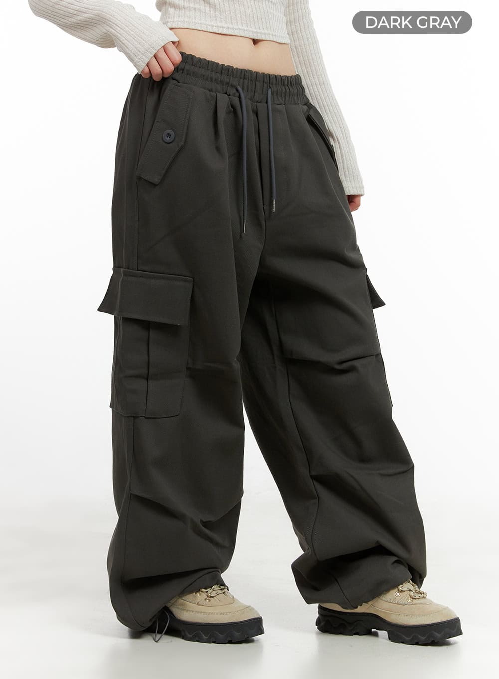 Cargo Chic Banded Wide Fit Pants CG420