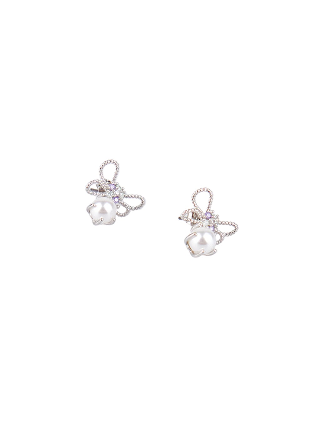 Pearl Ribbon Earrings CJ515