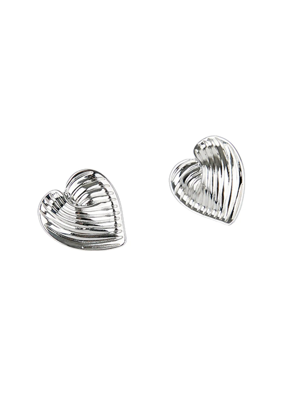Textured Heart Earrings CG521