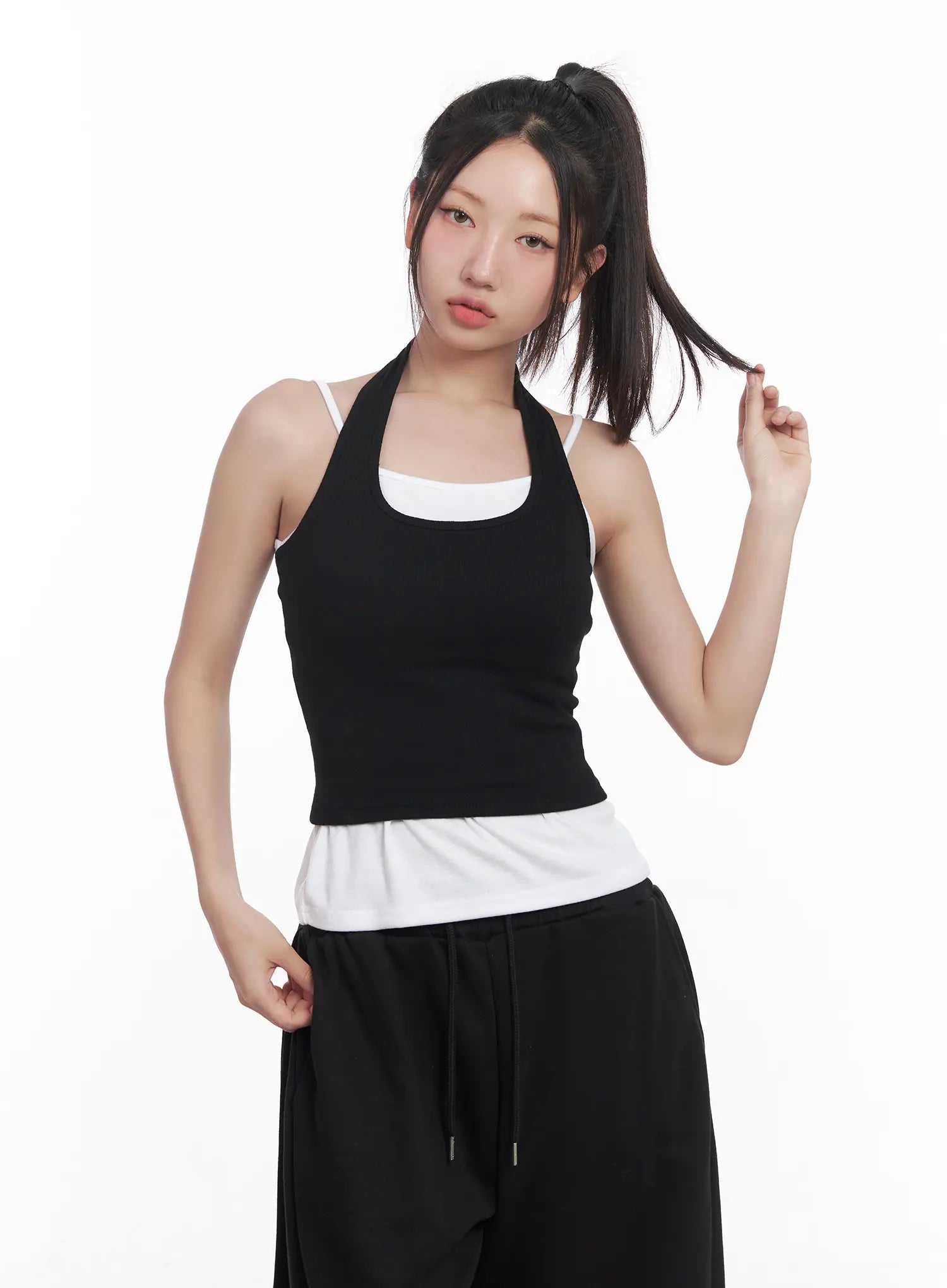 Cropped Halter Top CU517