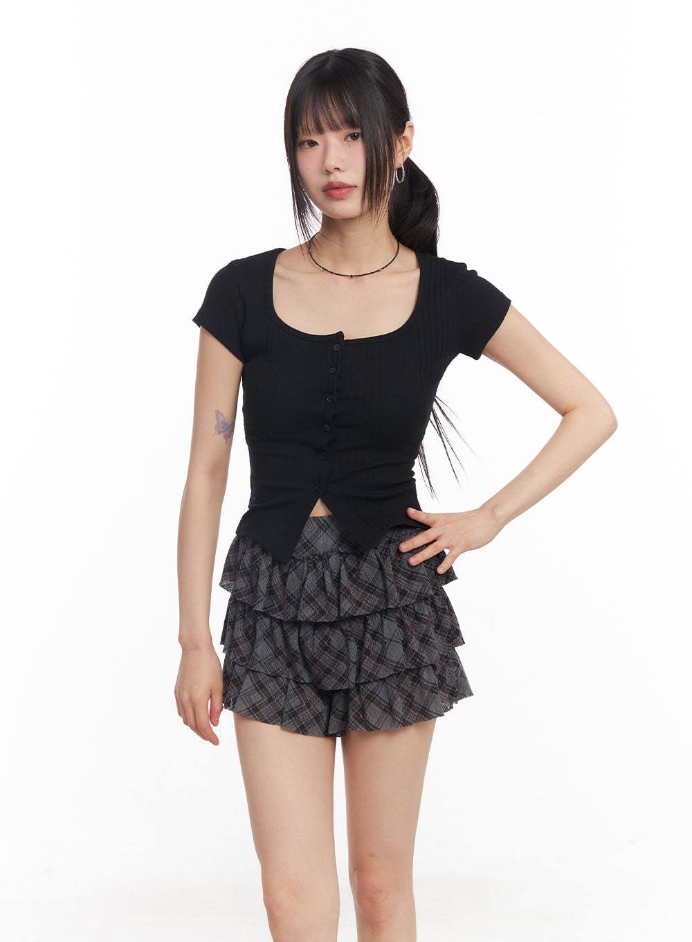 Slim-Fit Short Sleeve Cardigan CY514