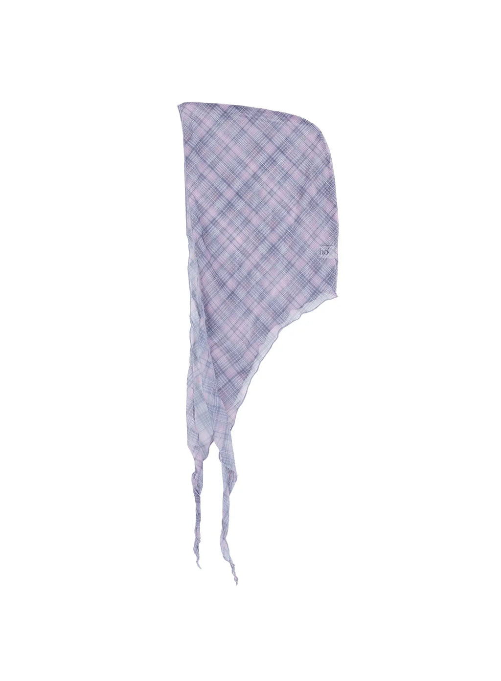 Sheer Plaid Head Scarf CL522