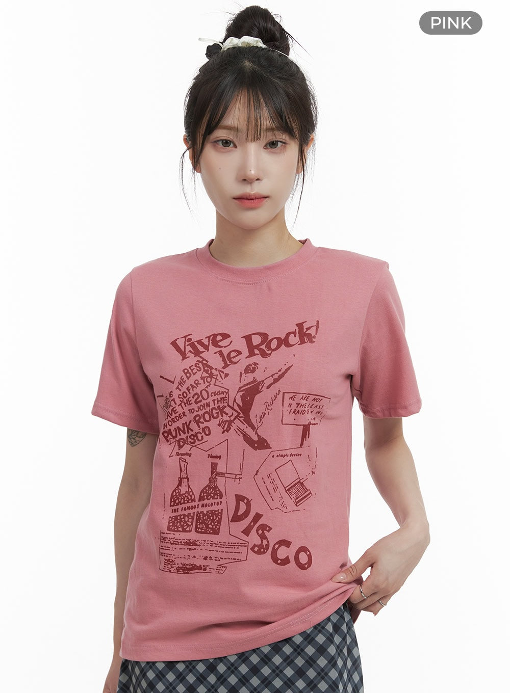 Loose Fit Graphic Lettering T-Shirt OA426