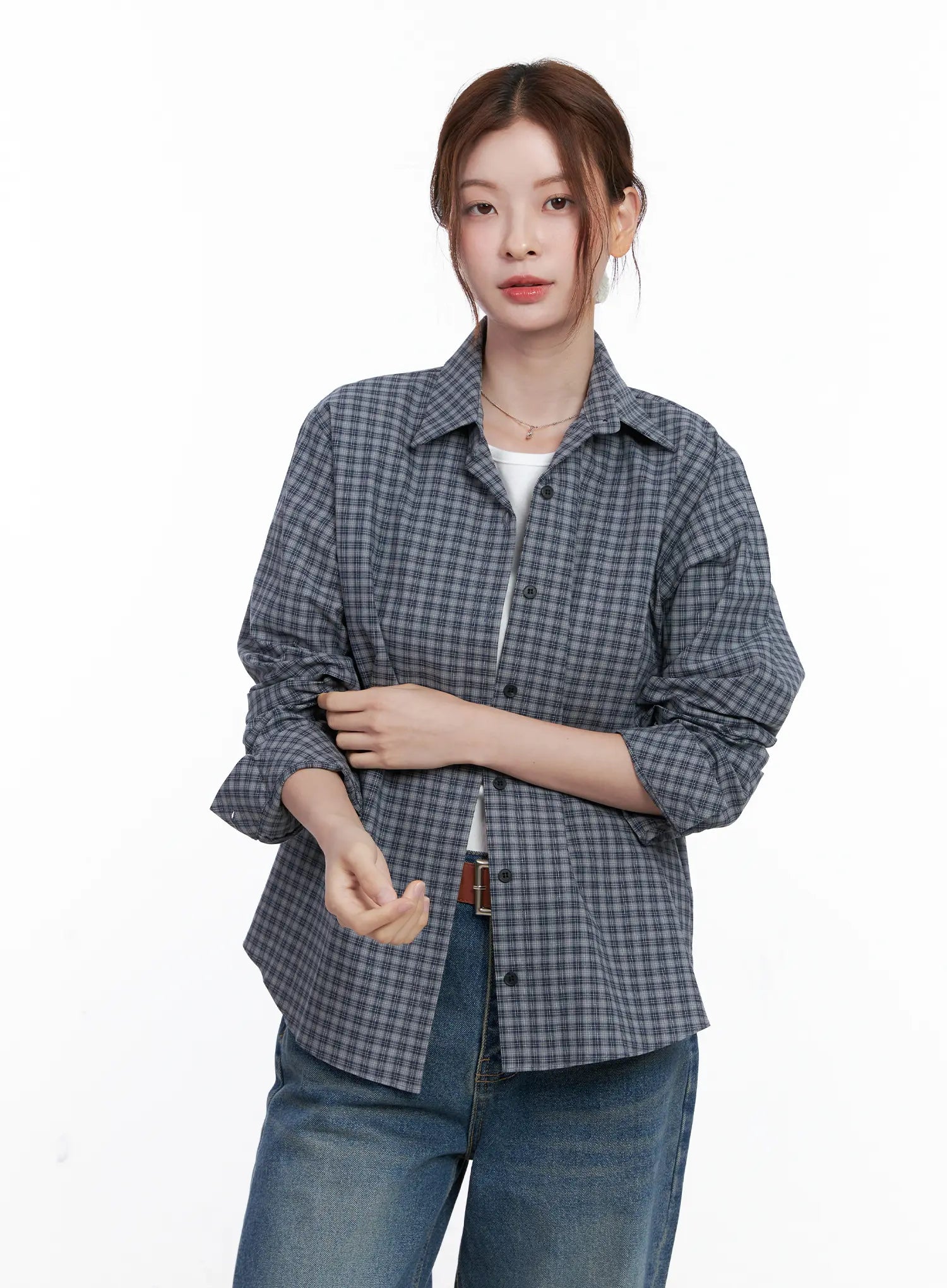 Casual Plaid Button Down Shirt CG520