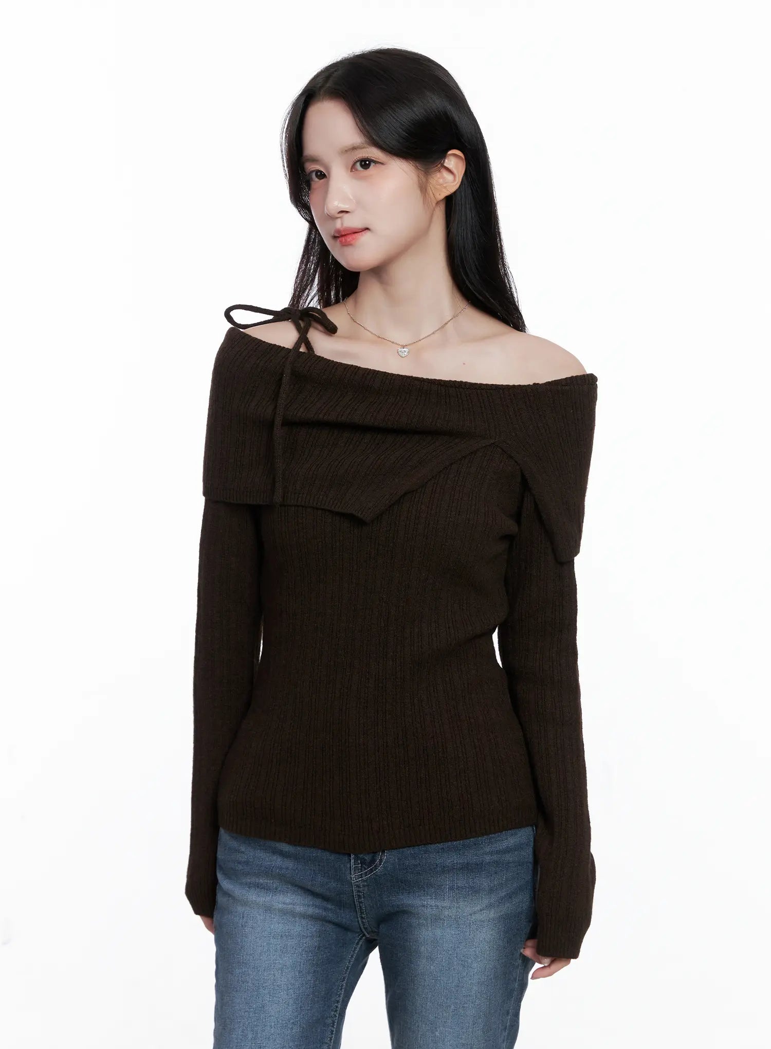 Elegant Ribbon Off-Shoulder Top CS519