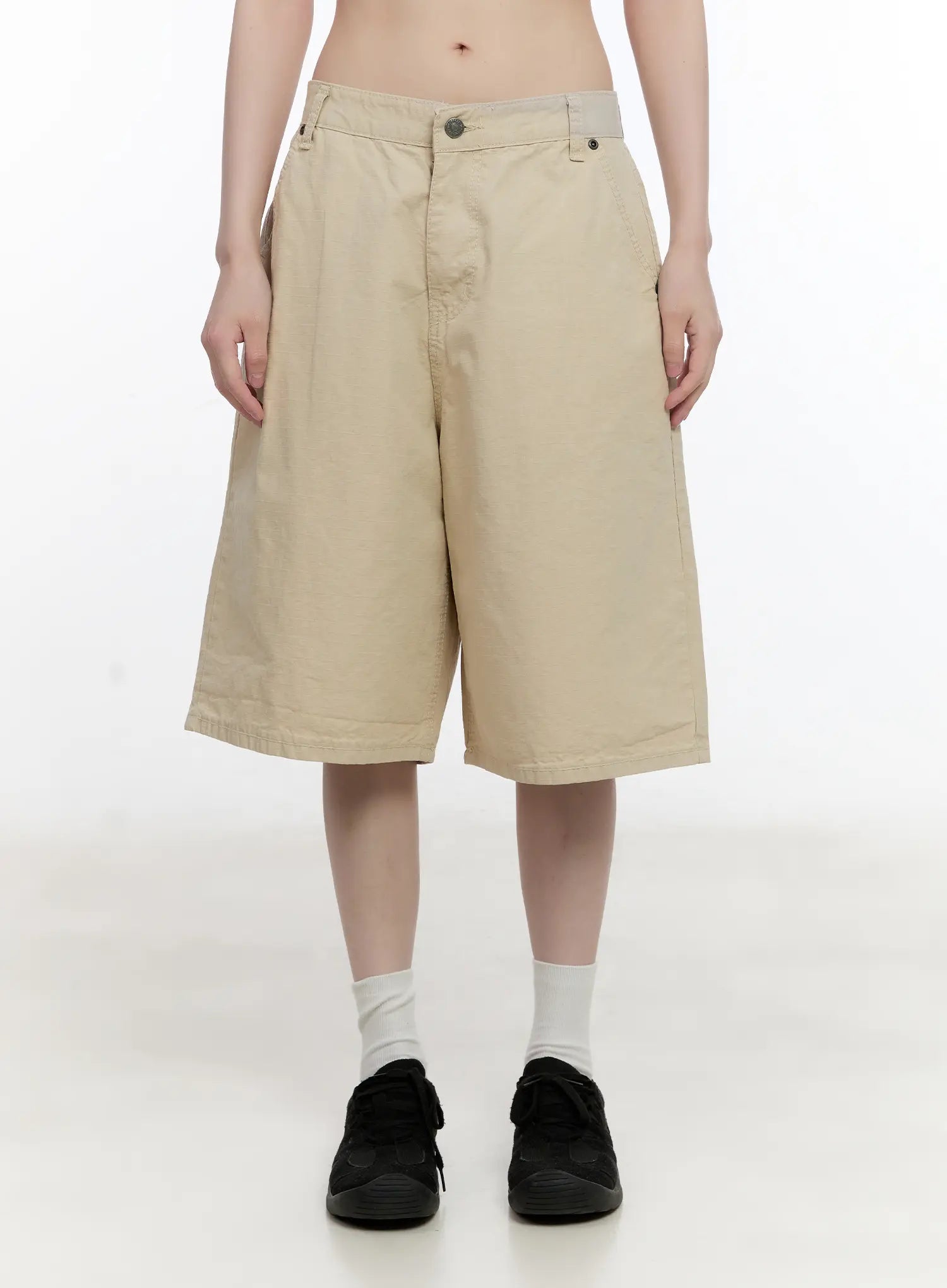Beige Carpenter Jorts CL507