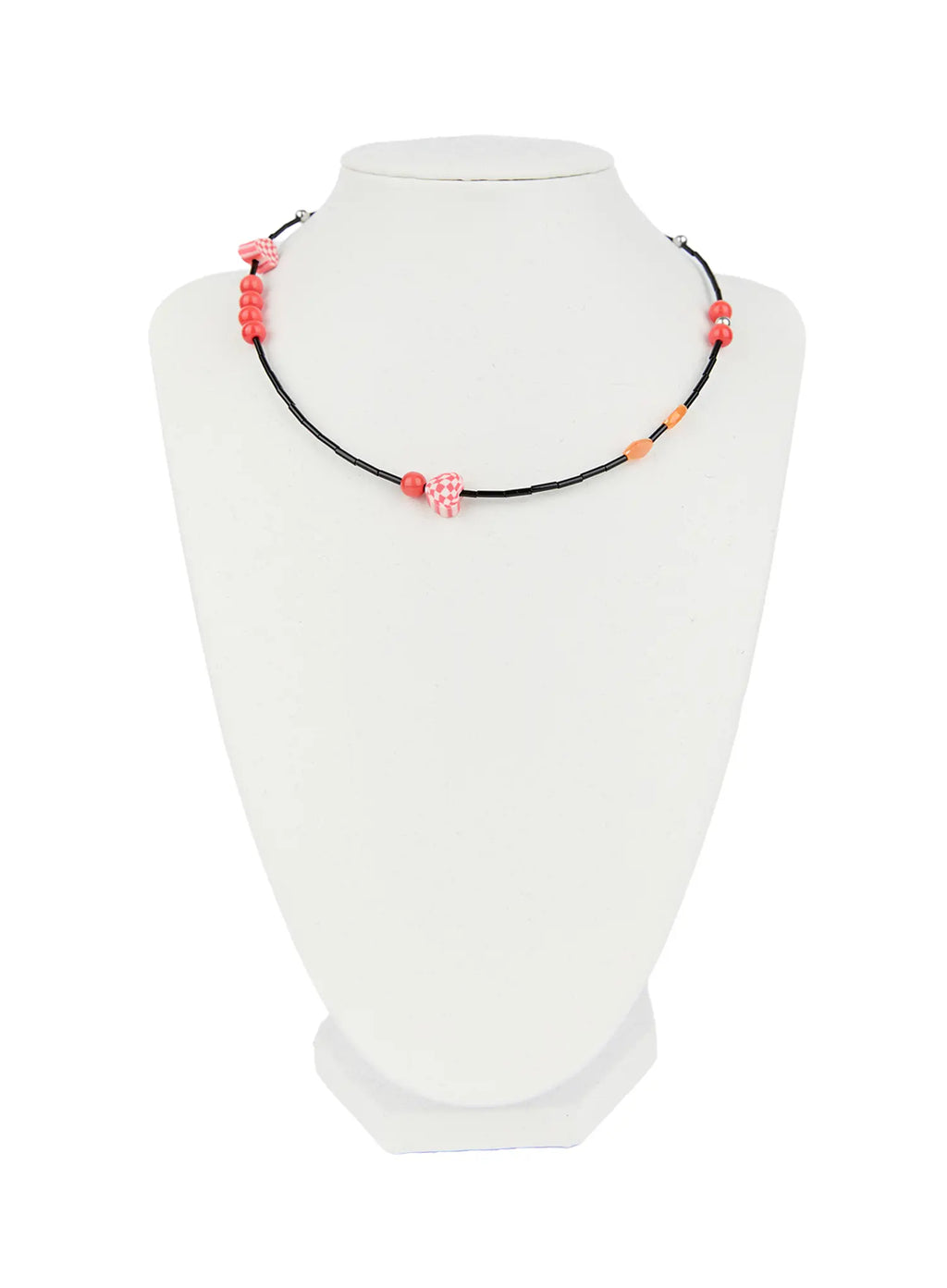 Red Bead Accent Necklace CC0608